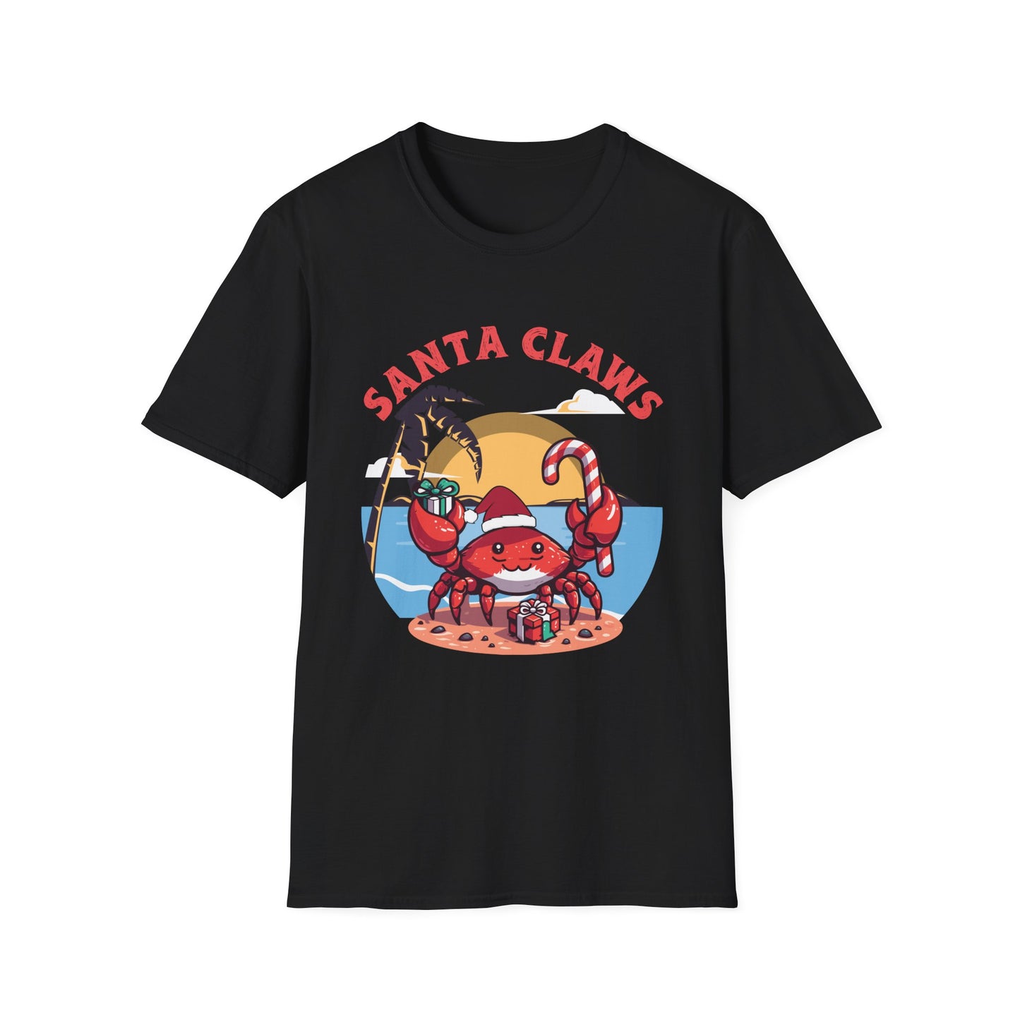 Santa Claws T-Shirt - Festive and Playful Holiday Wear