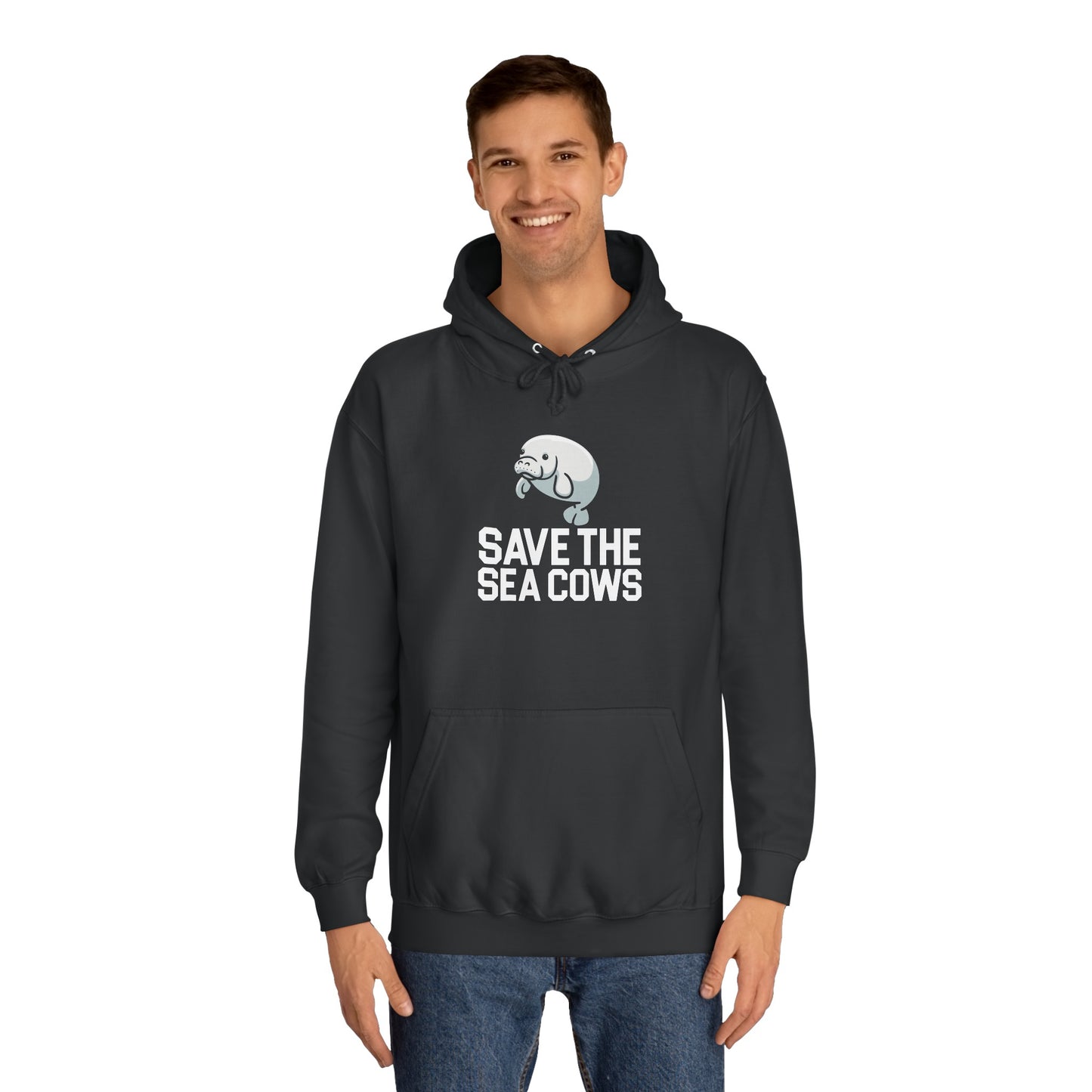 Save the Sea Cows (Manatees) Hooded Sweatshirt
