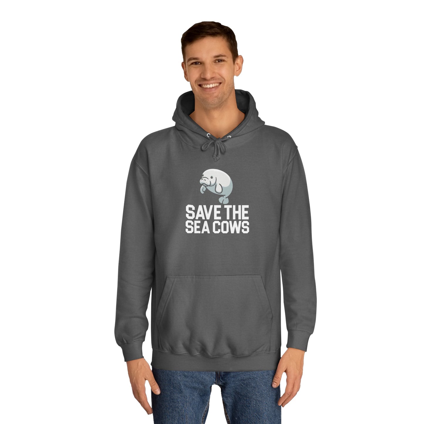 Save the Sea Cows (Manatees) Hooded Sweatshirt