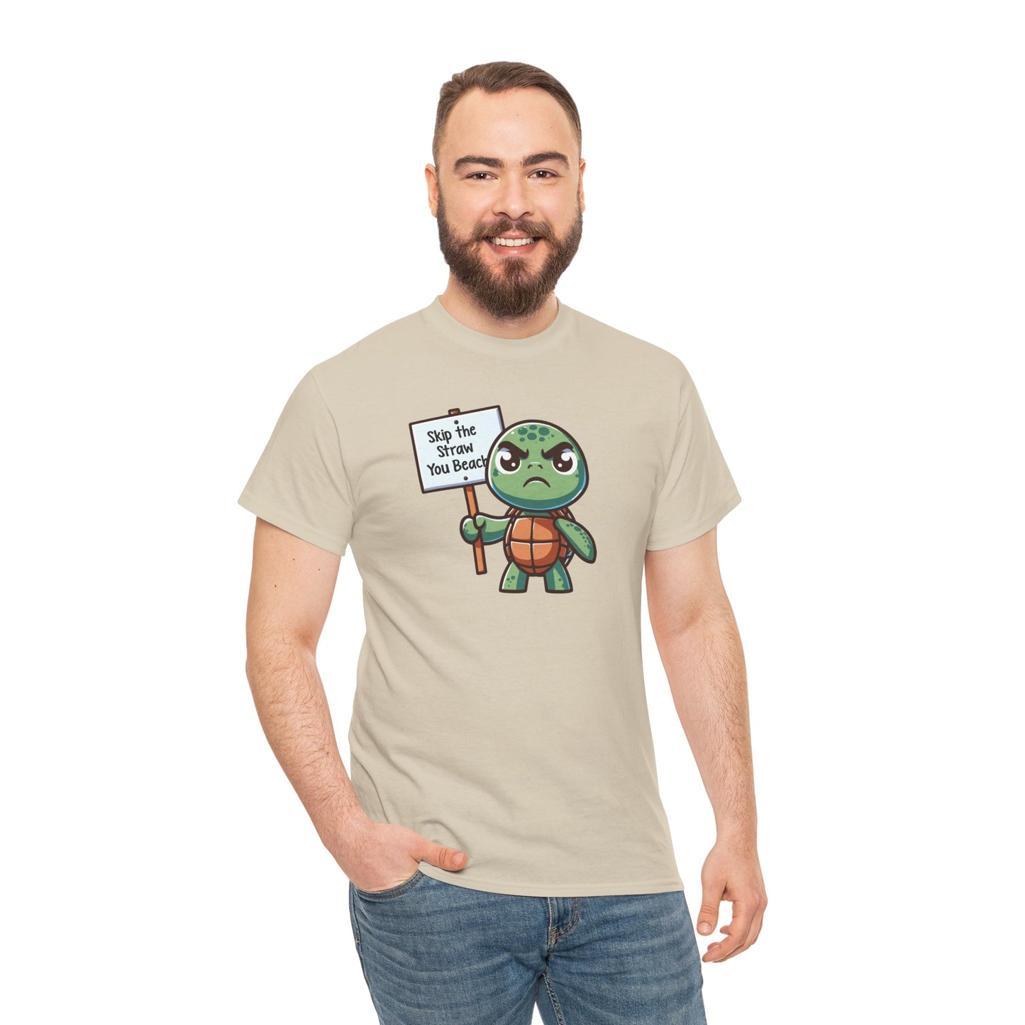 Skip the Straw, You Beach - Heavy Cotton Tee Shirt