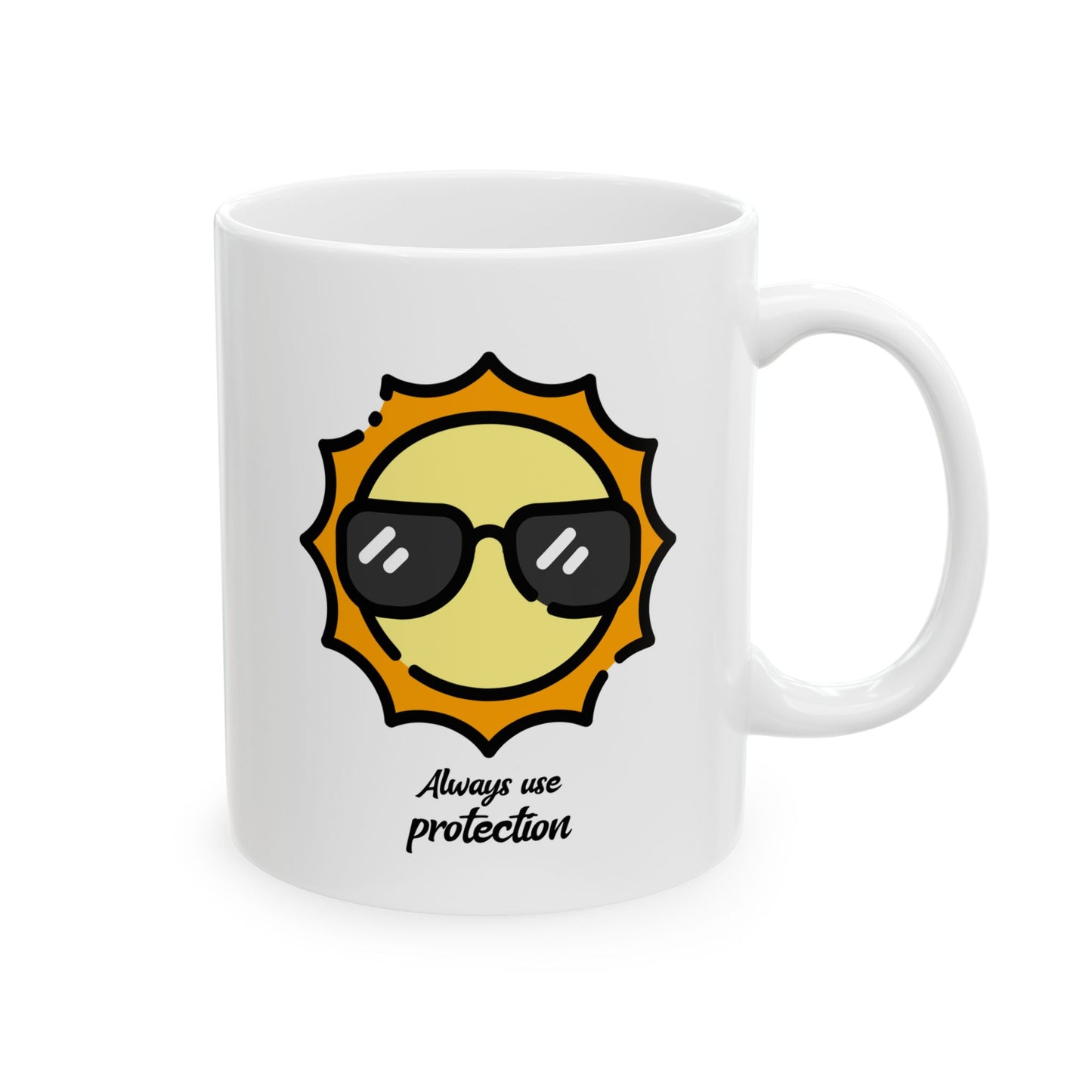 Always Use Protection Ceramic Mug (11oz, 15oz)