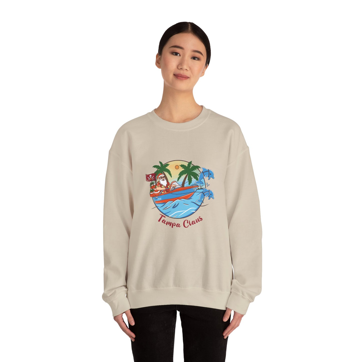 Unisex Crewneck Sweatshirt - Tampa Claus Design