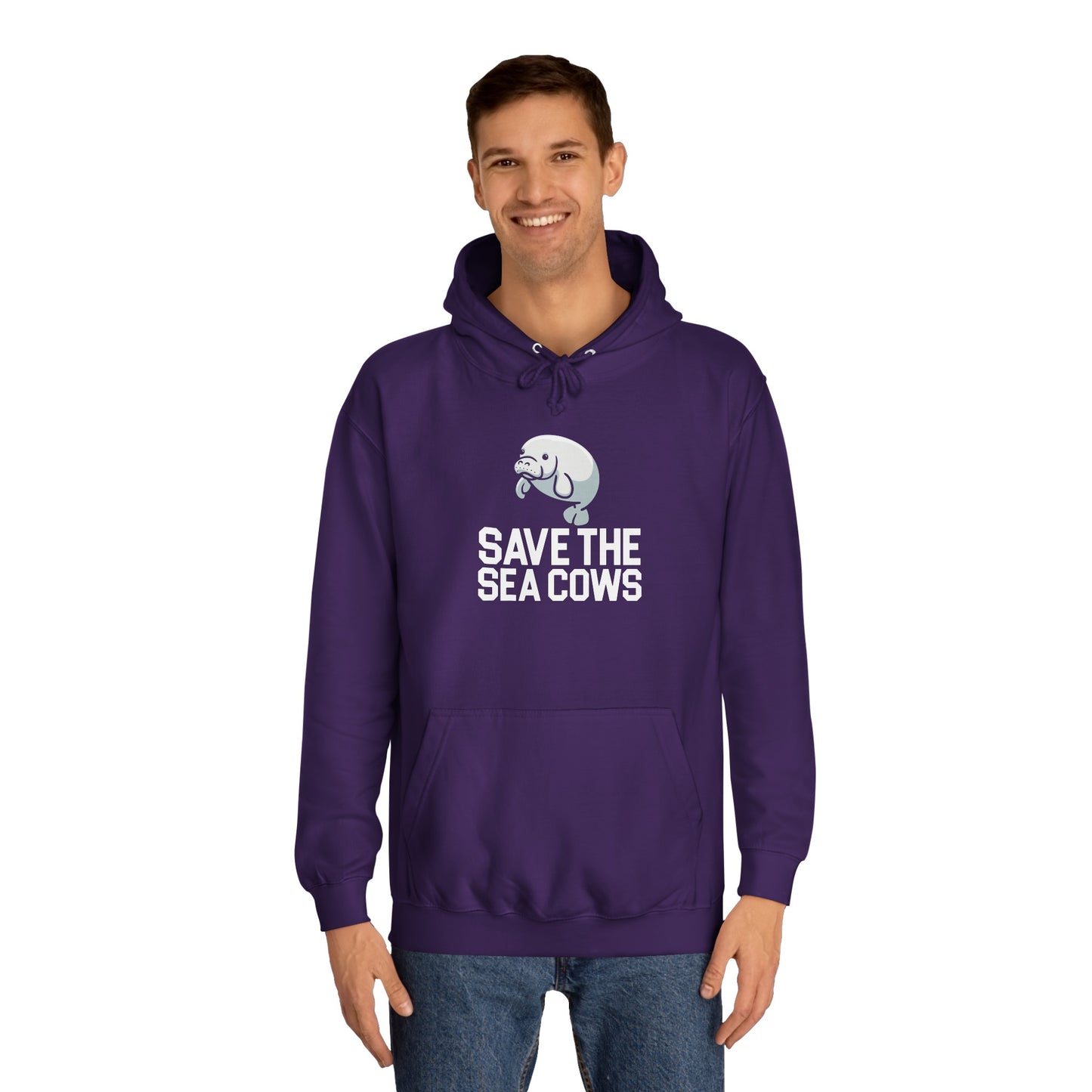 Save the Sea Cows (Manatees) Hooded Sweatshirt
