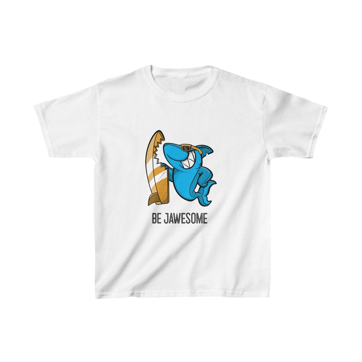 Be Jawesome (Surfing Shark) Kids T-Shirt