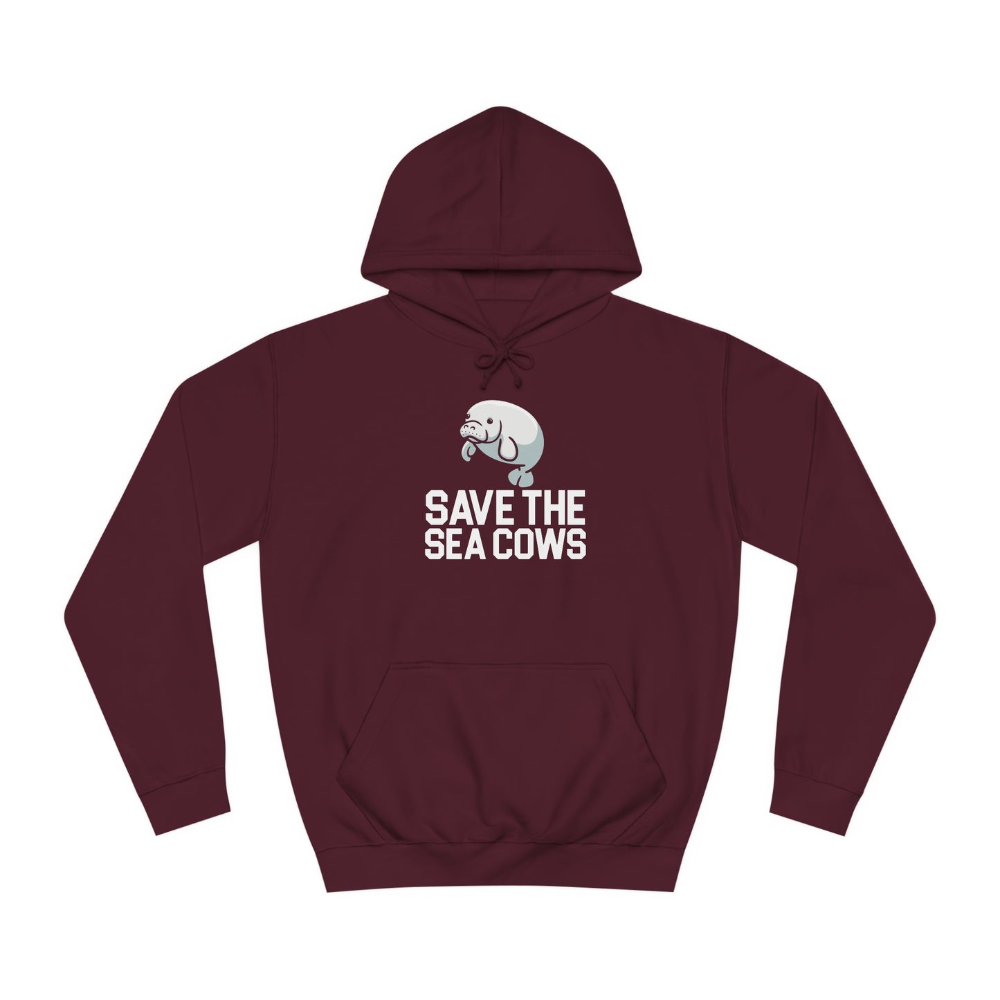 Save the Sea Cows (Manatees) Hooded Sweatshirt