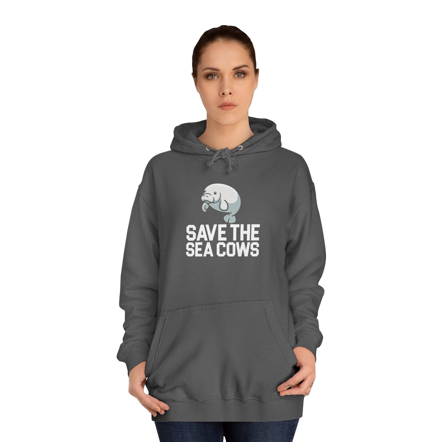 Save the Sea Cows (Manatees) Hooded Sweatshirt