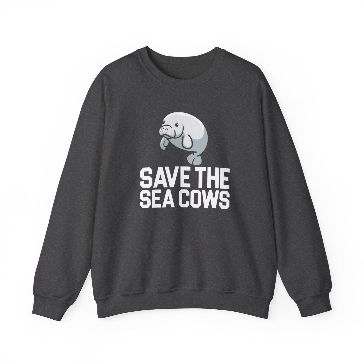 Save the Sea Cows (Manatees) Crew Neck Sweatshirt