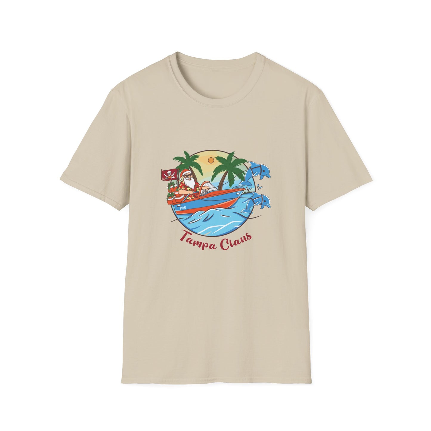 Tampa Claus T-Shirt - Festive and Playful Holiday Wear