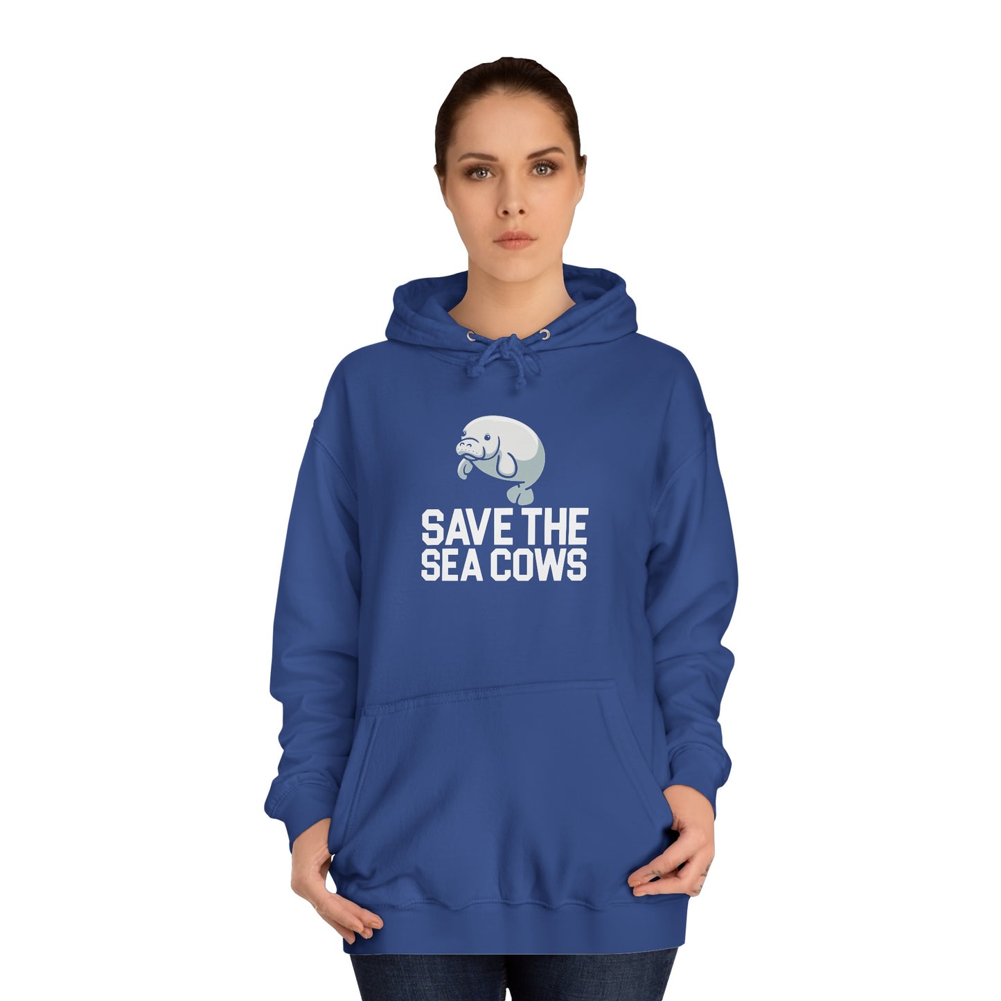 Save the Sea Cows (Manatees) Hooded Sweatshirt