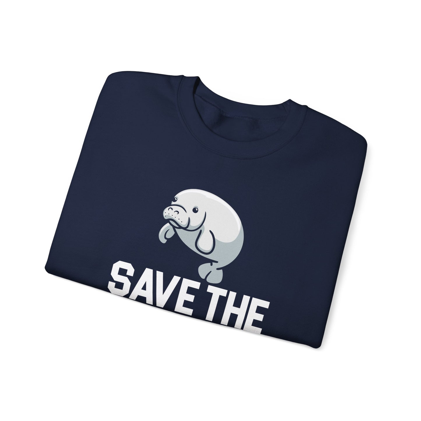 Save the Sea Cows (Manatees) Crew Neck Sweatshirt