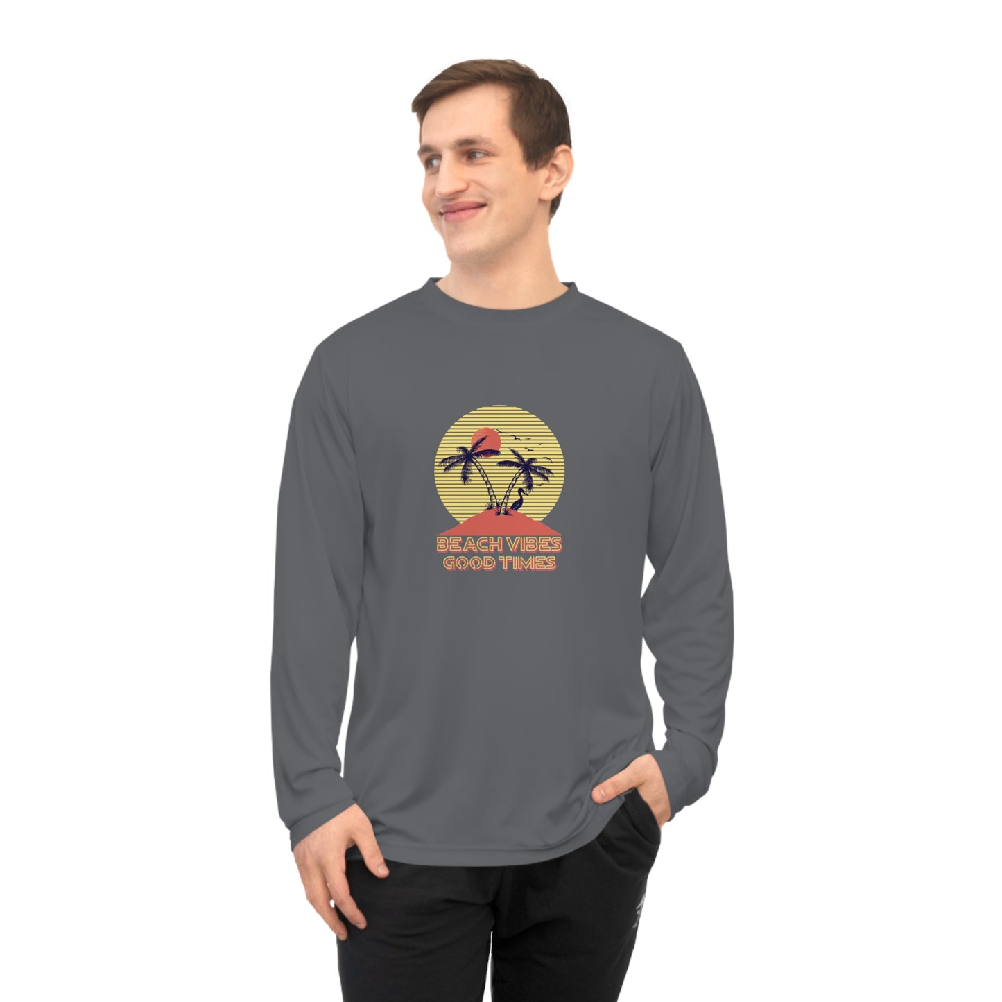 Beach Vibes Good Times Performance Long Sleeve Shirt