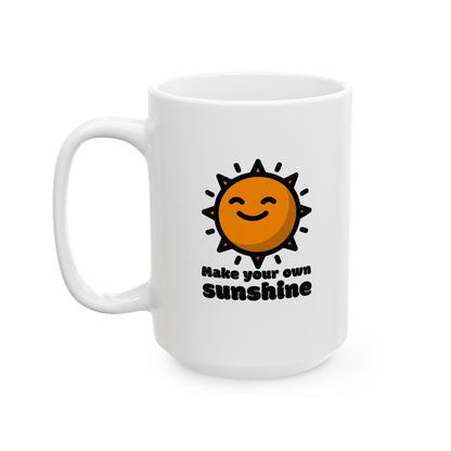 Make Your Own Sunshine Ceramic Mug, (11oz, 15oz)