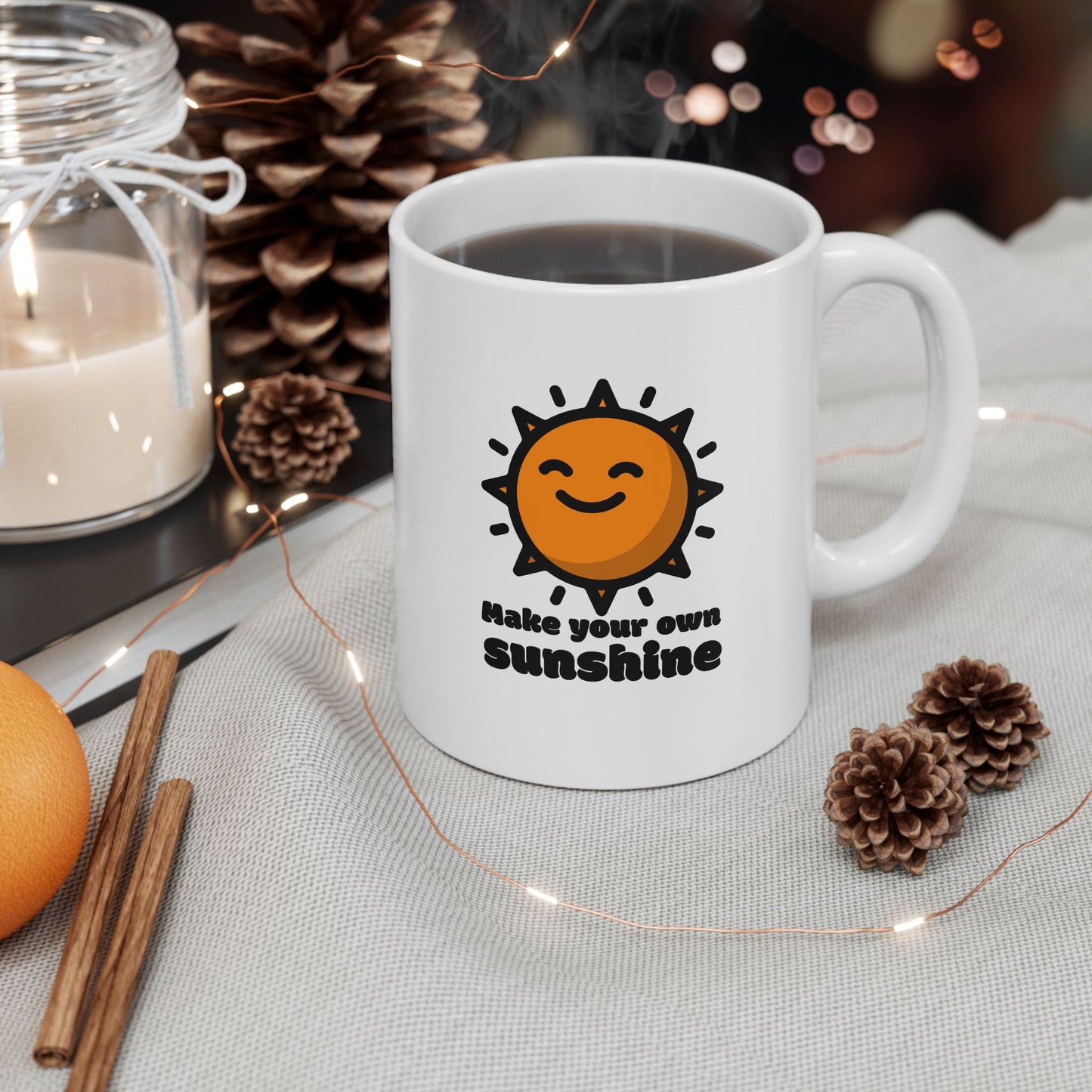 Make Your Own Sunshine Ceramic Mug, (11oz, 15oz)