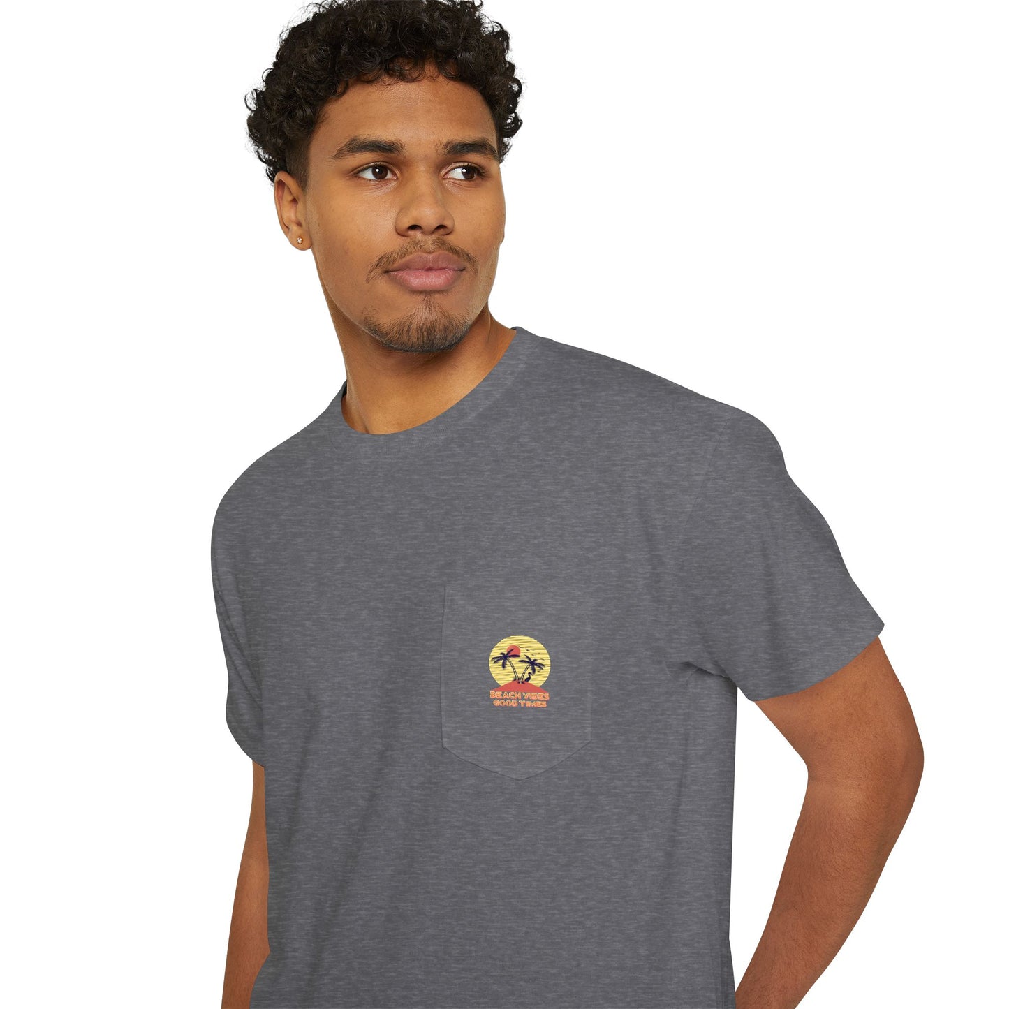 Beach Vibes Good Times Pocket Tee