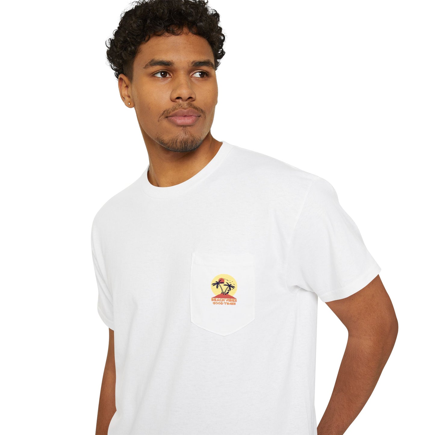 Beach Vibes Good Times Pocket Tee