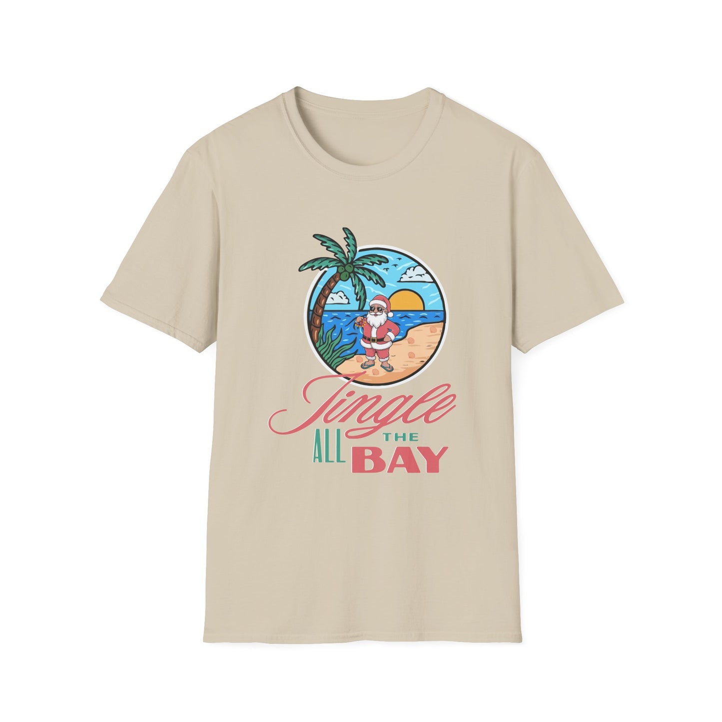 Jingle All the Bay T-Shirt - Festive and Playful Holiday Wear