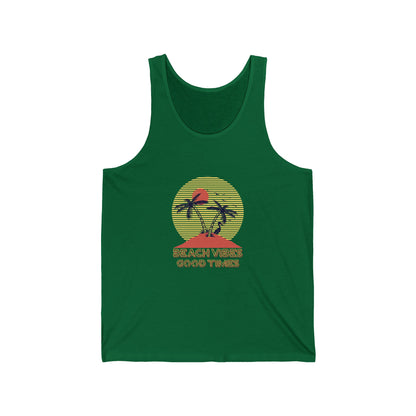 Beach Vibes Good Times Jersey Tank