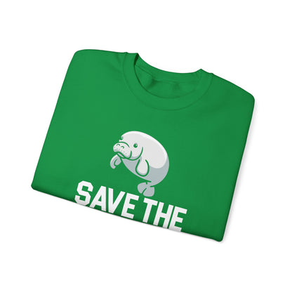 Save the Sea Cows (Manatees) Crew Neck Sweatshirt