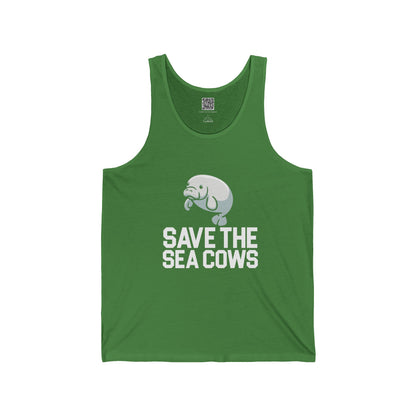 Save the Sea Cows! (Manatees)-Unisex Jersey Tank