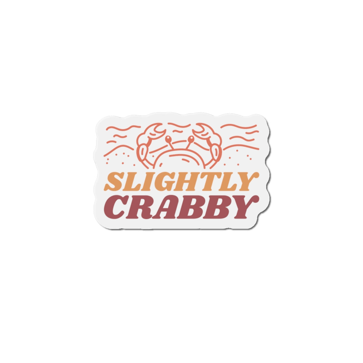 Slightly Crabby Die-Cut Magnets