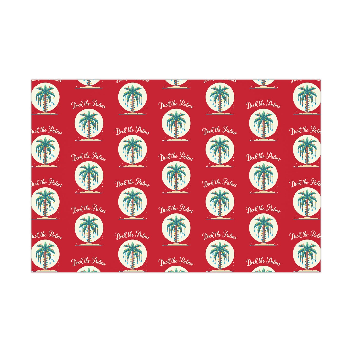 Holiday Gift Wrap - Deck the Palms