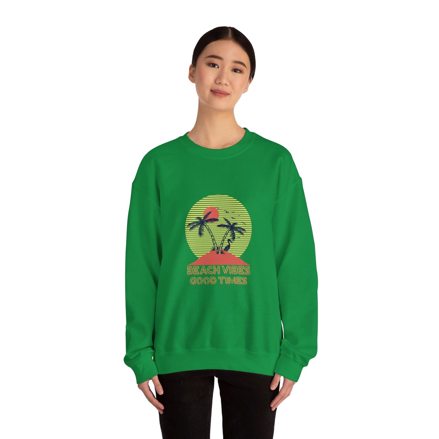 Beach Vibes Good Times Crewneck Sweatshirt