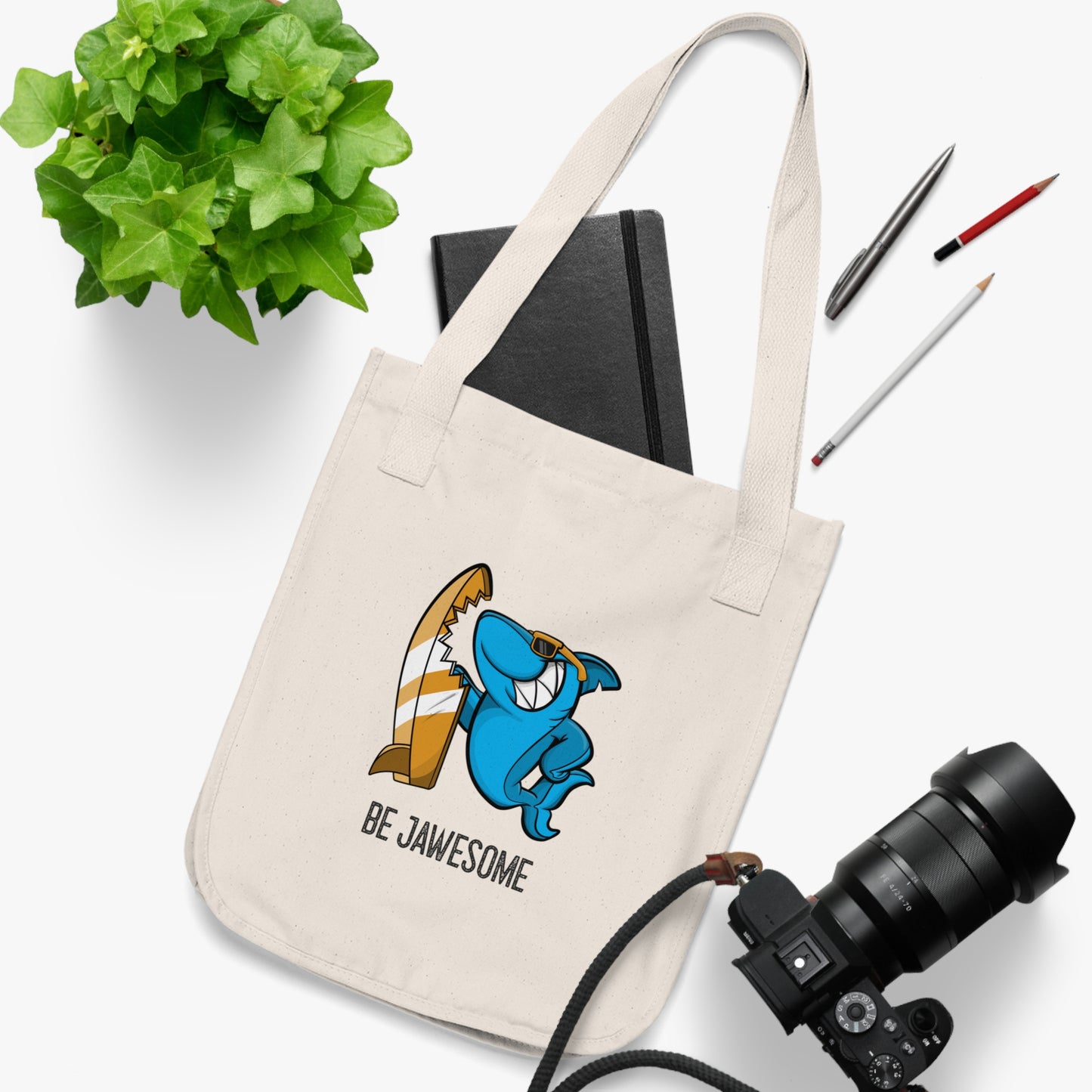 Be Jawesome Organic Canvas Tote Bag