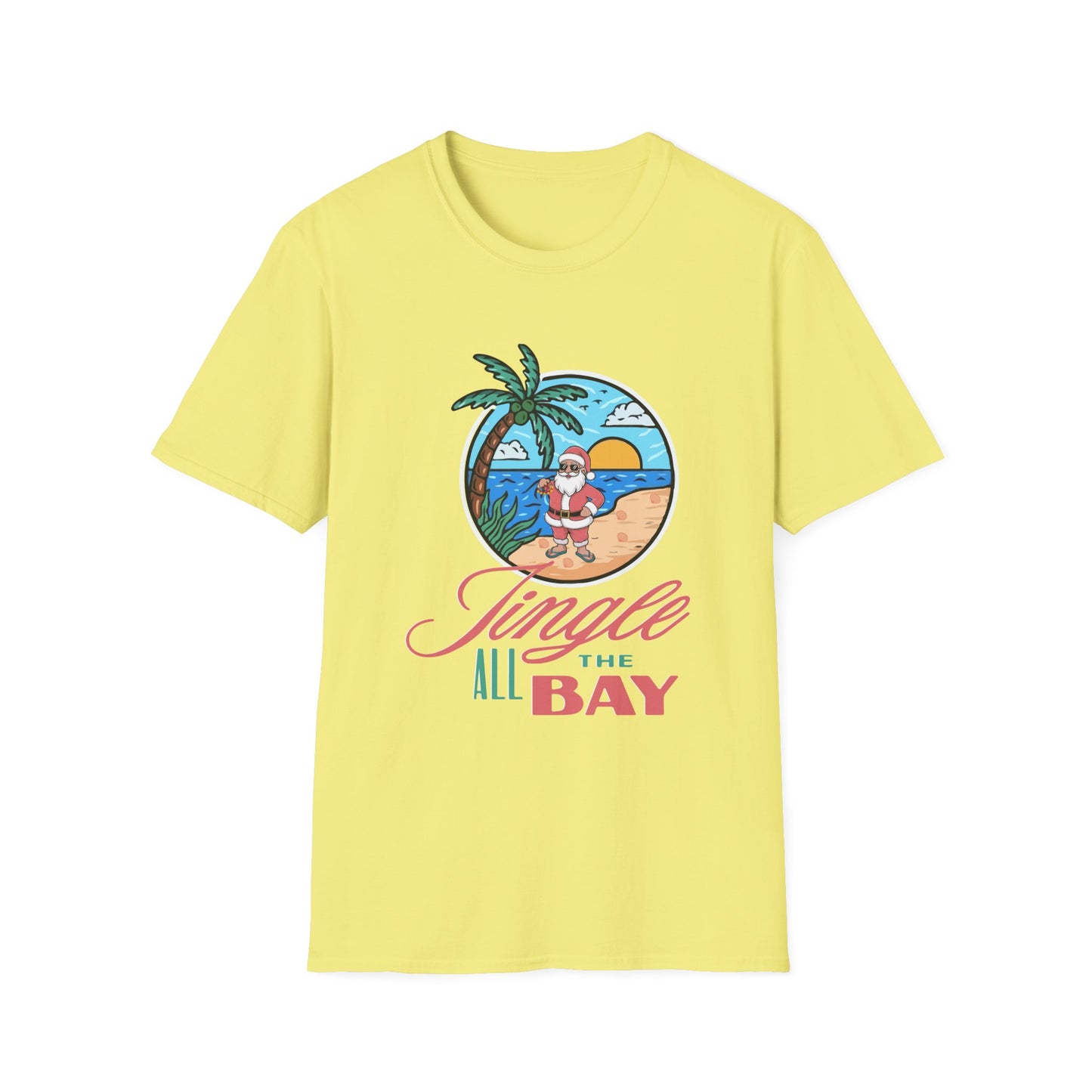 Jingle All the Bay T-Shirt - Festive and Playful Holiday Wear