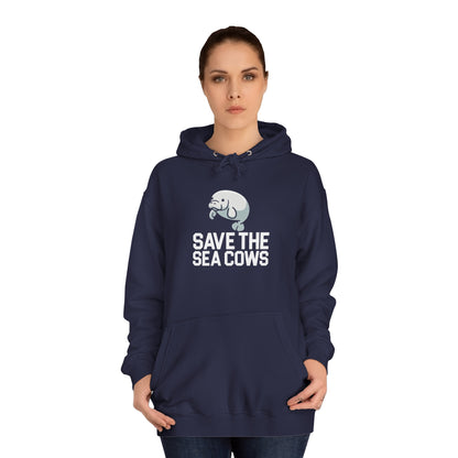 Save the Sea Cows (Manatees) Hooded Sweatshirt