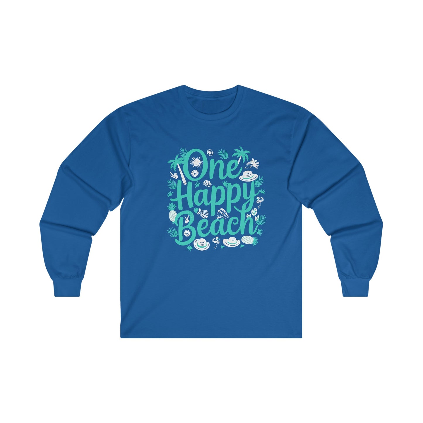 One Happy Beach - Unisex  Long Sleeve Tee