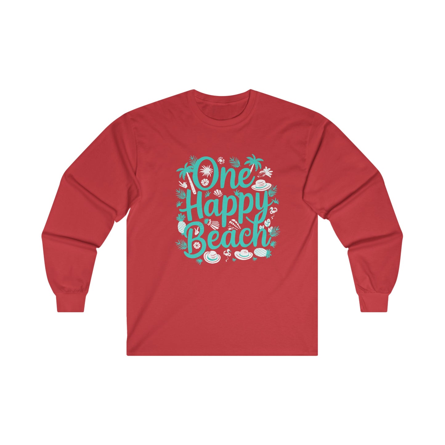 One Happy Beach - Unisex  Long Sleeve Tee