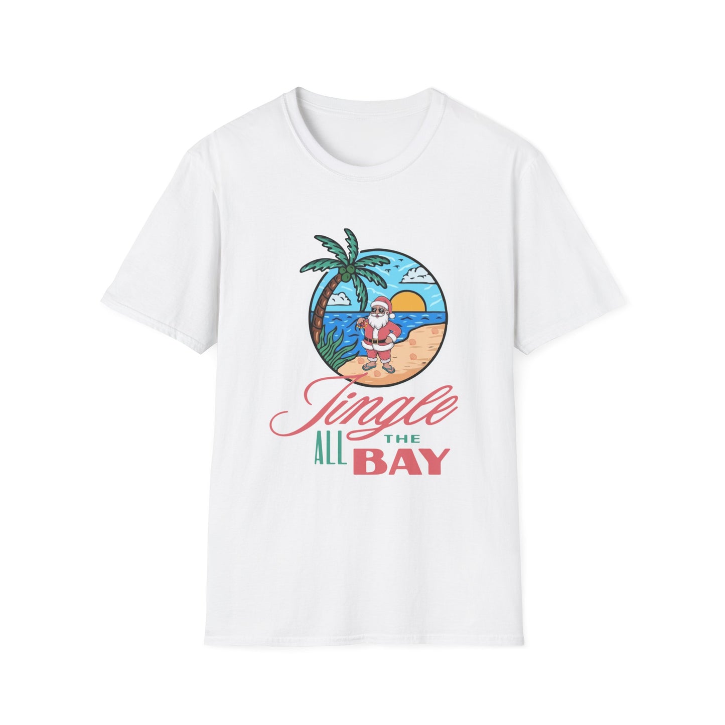 Jingle All the Bay T-Shirt - Festive and Playful Holiday Wear