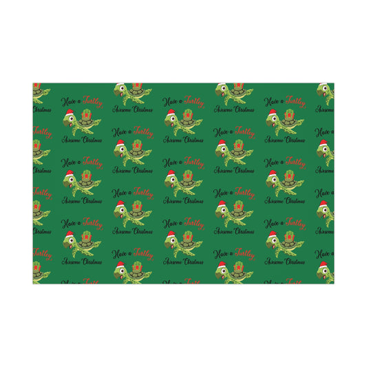 Holiday Gift Wrap - Have a Turtley Awesome Christmas