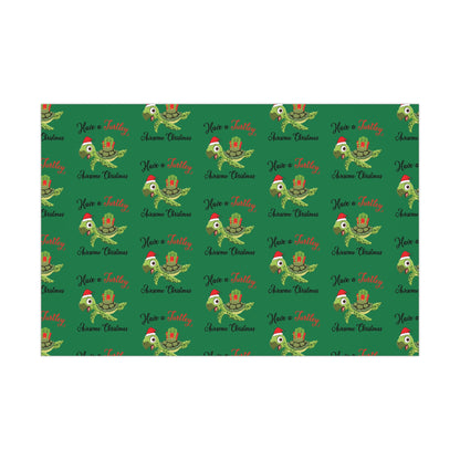 Holiday Gift Wrap - Have a Turtley Awesome Christmas