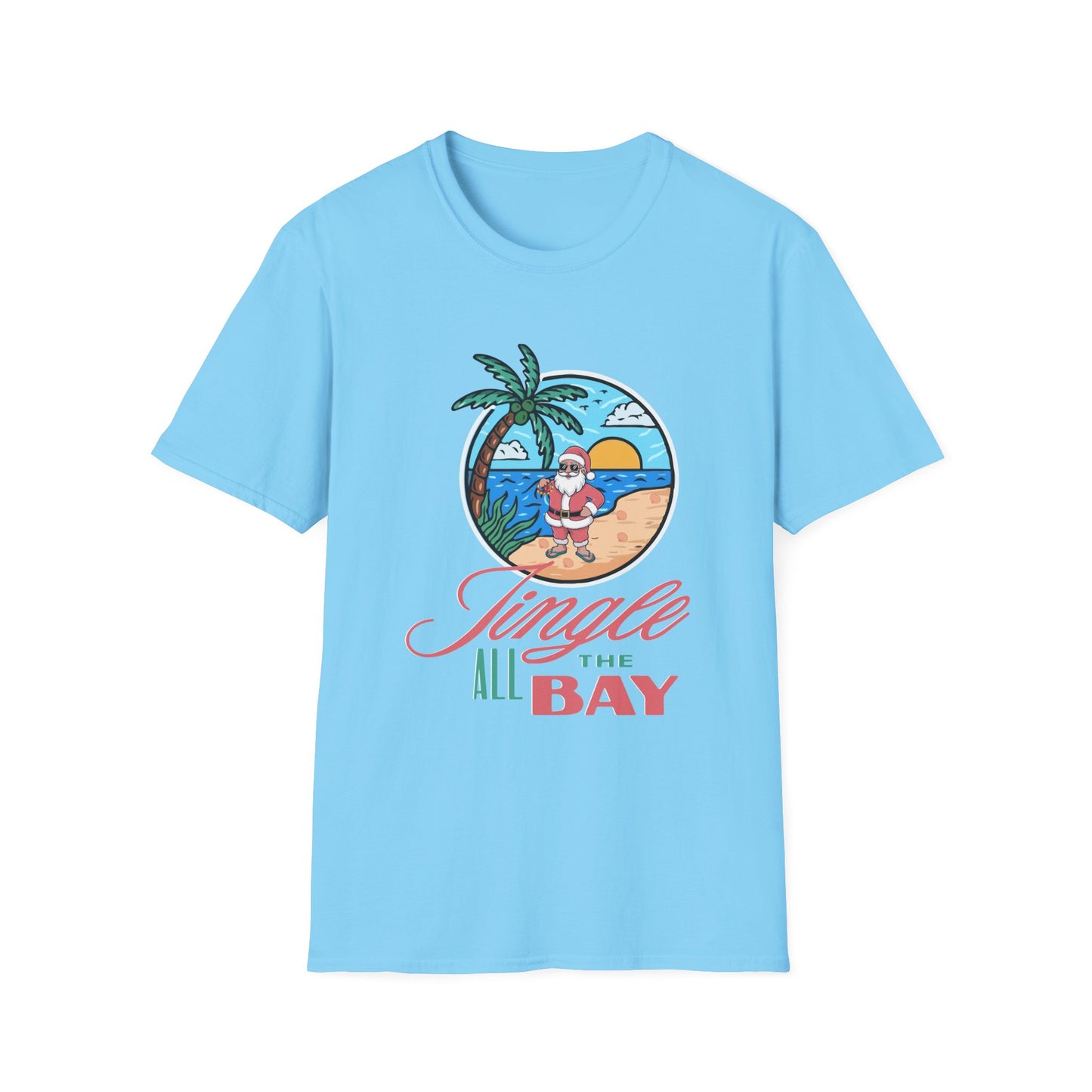 Jingle All the Bay T-Shirt - Festive and Playful Holiday Wear