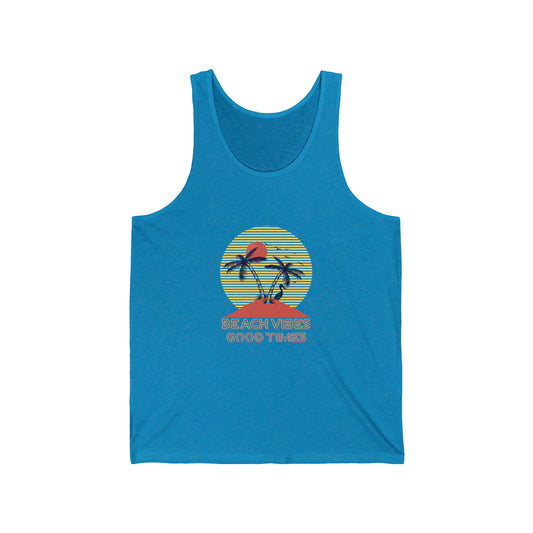 Beach Vibes Good Times Jersey Tank