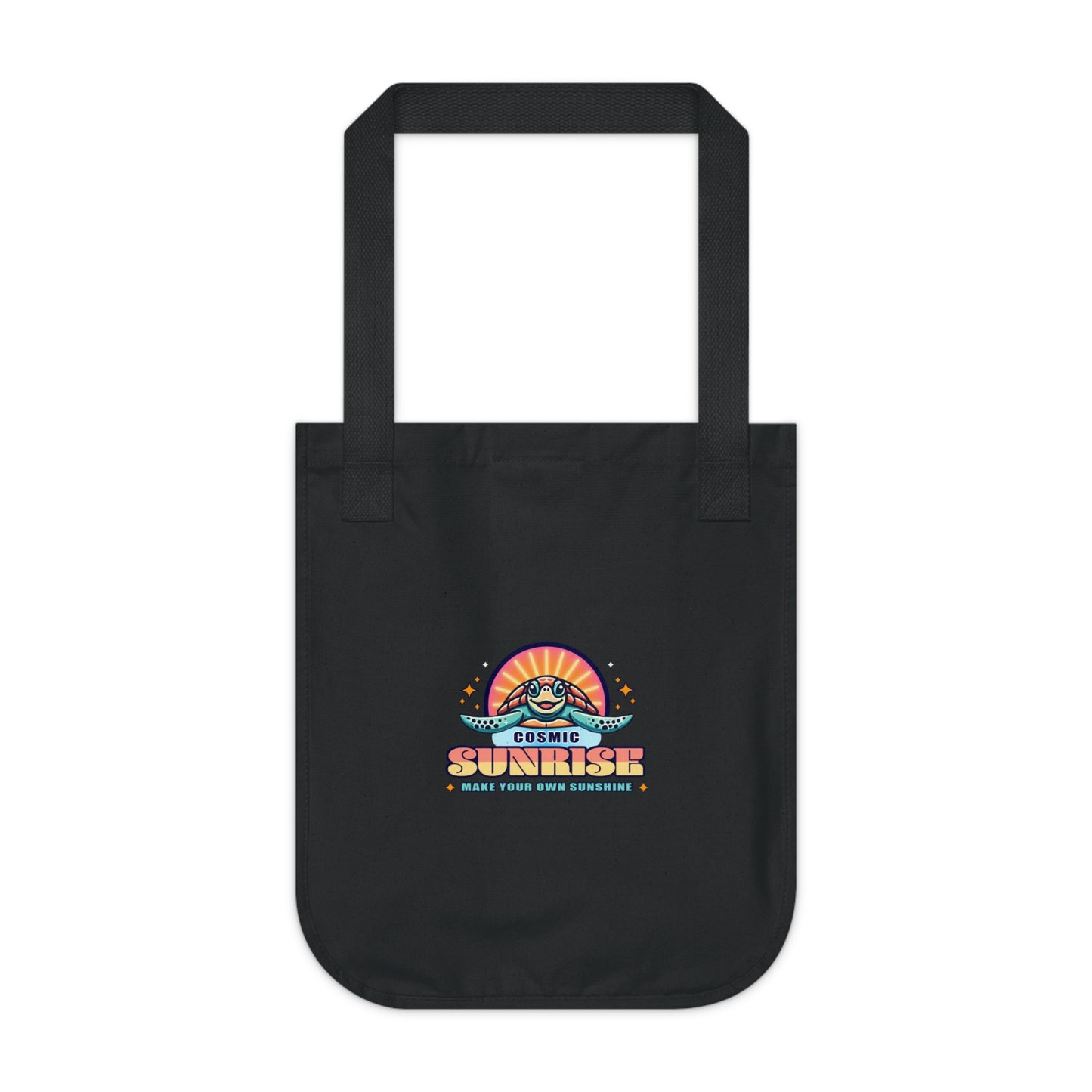 Cosmic Sunrise Organic Canvas Tote Bag