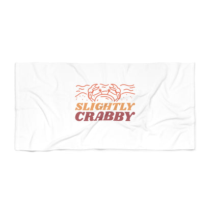 Slightly Crabby Beach Towel