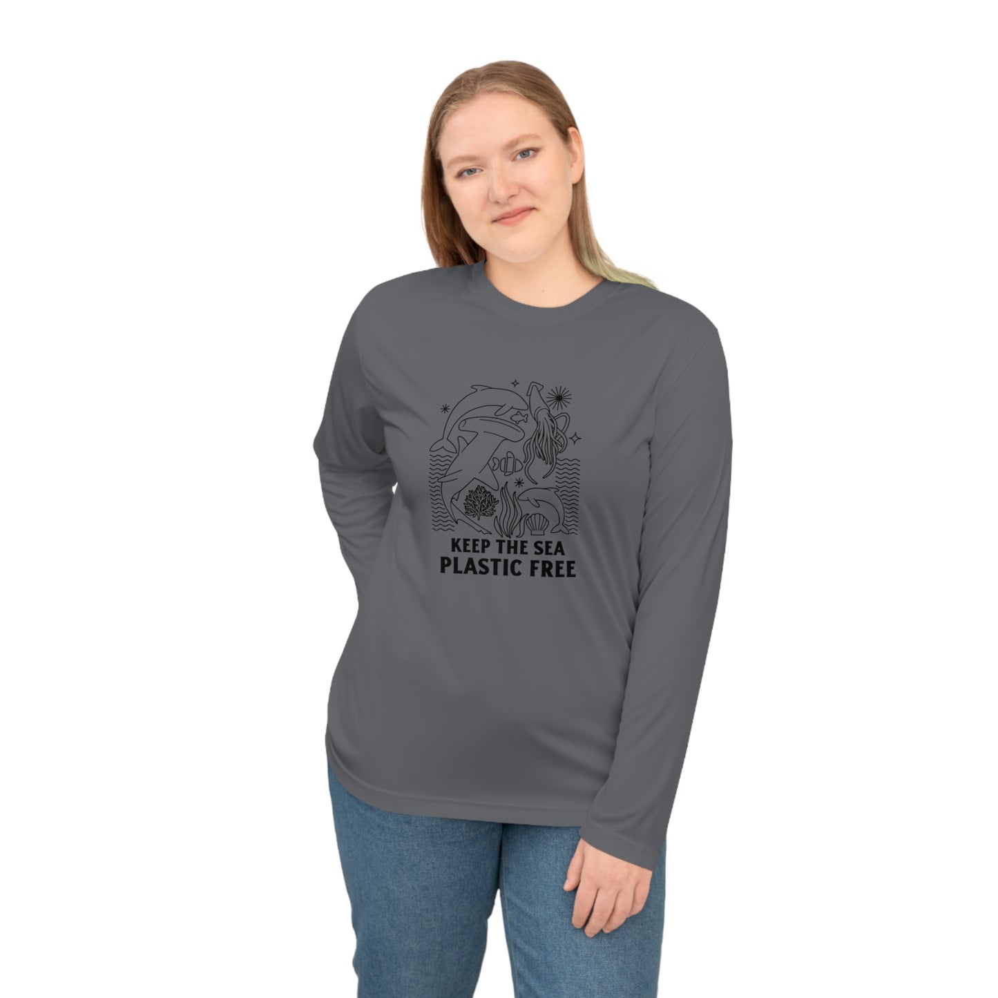 Keep The Sea Plastic Free Performance Long Sleeve Shirt