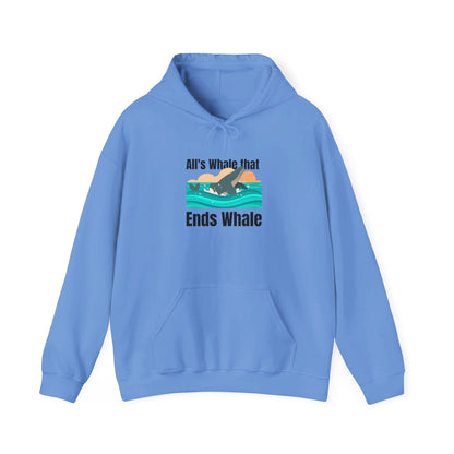 All's Whale That Ends Whale Hooded Sweatshirt