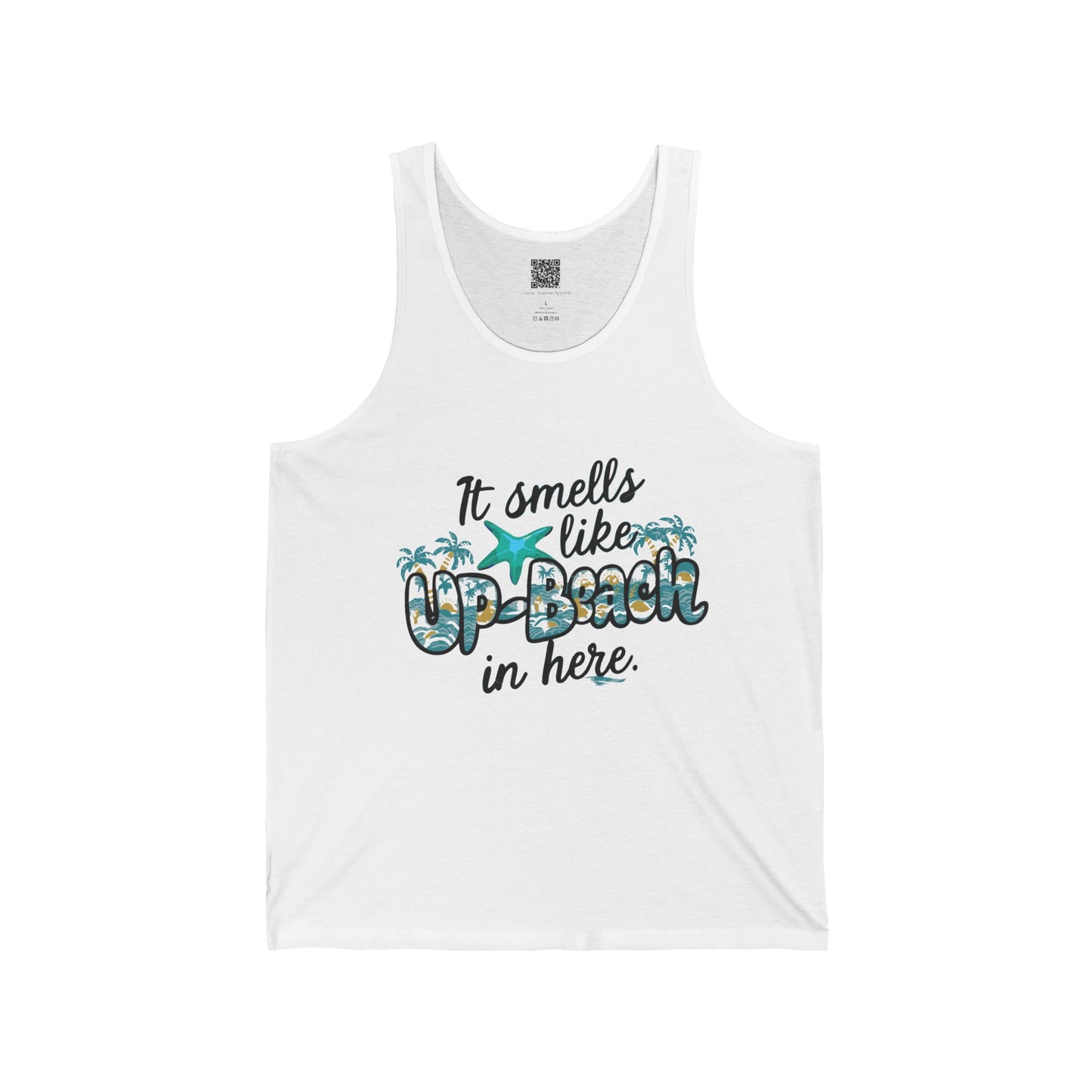 It Smells like Up-Beach. Unisex Jersey Tank