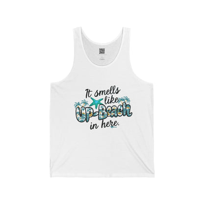 It Smells like Up-Beach. Unisex Jersey Tank