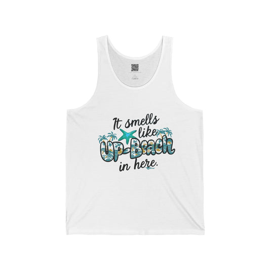 It Smells like Up-Beach. Unisex Jersey Tank