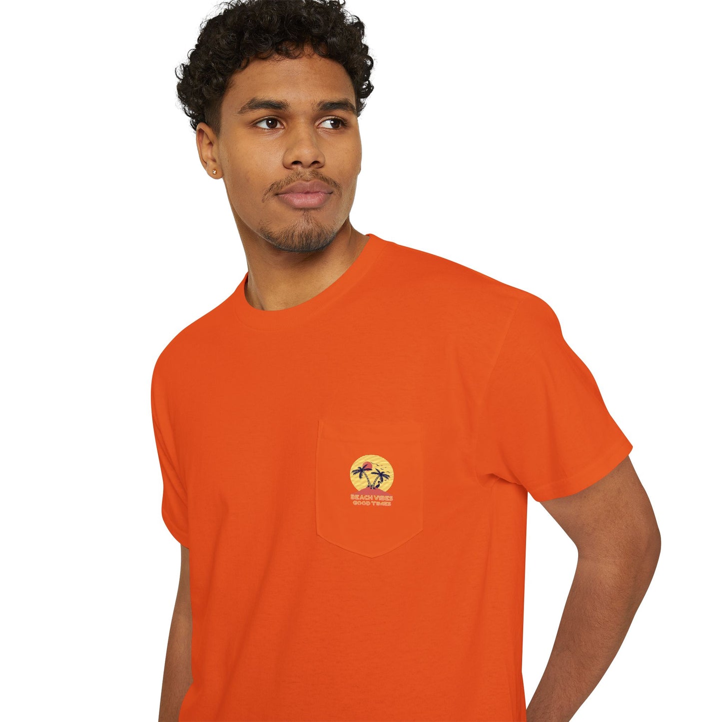 Beach Vibes Good Times Pocket Tee