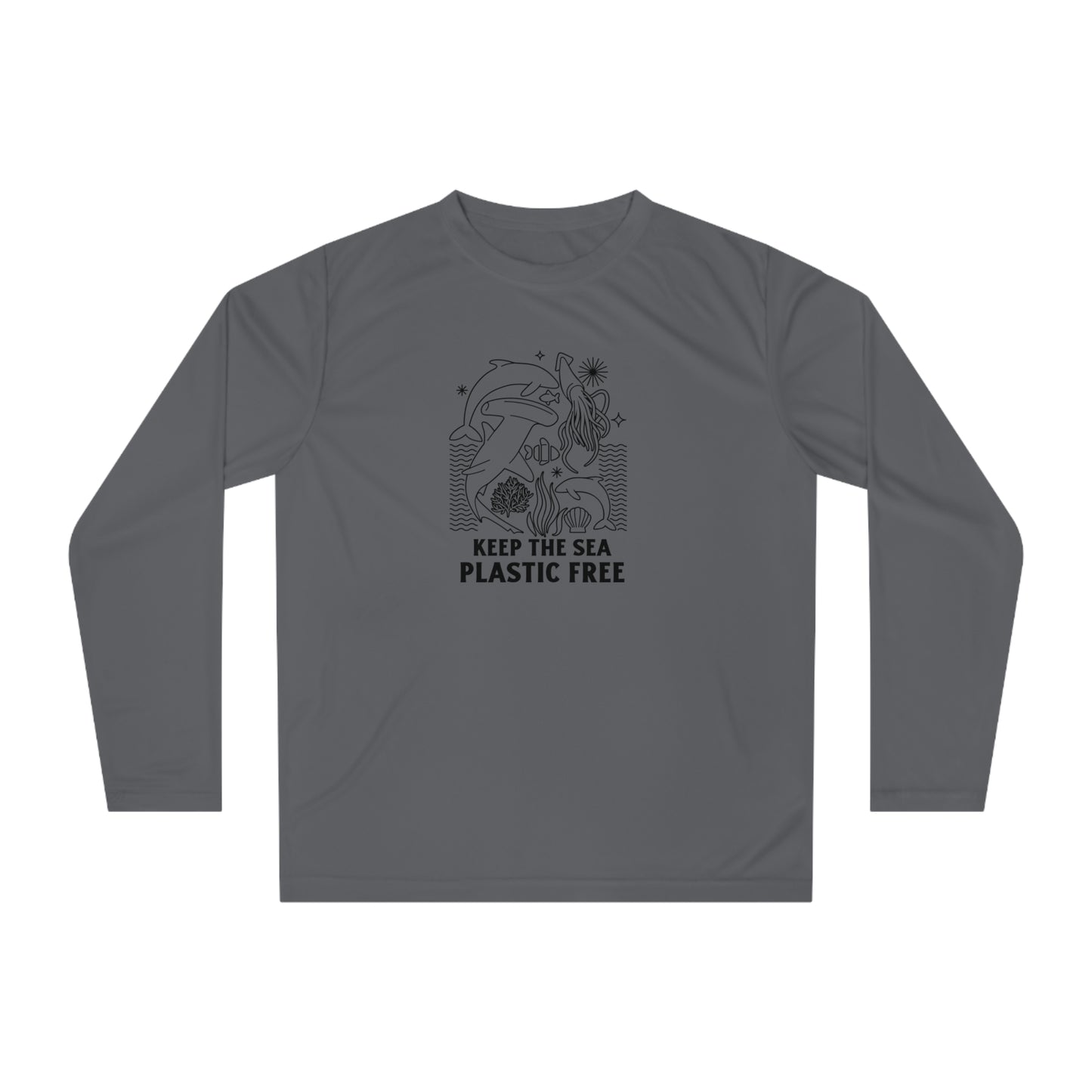 Keep The Sea Plastic Free Performance Long Sleeve Shirt