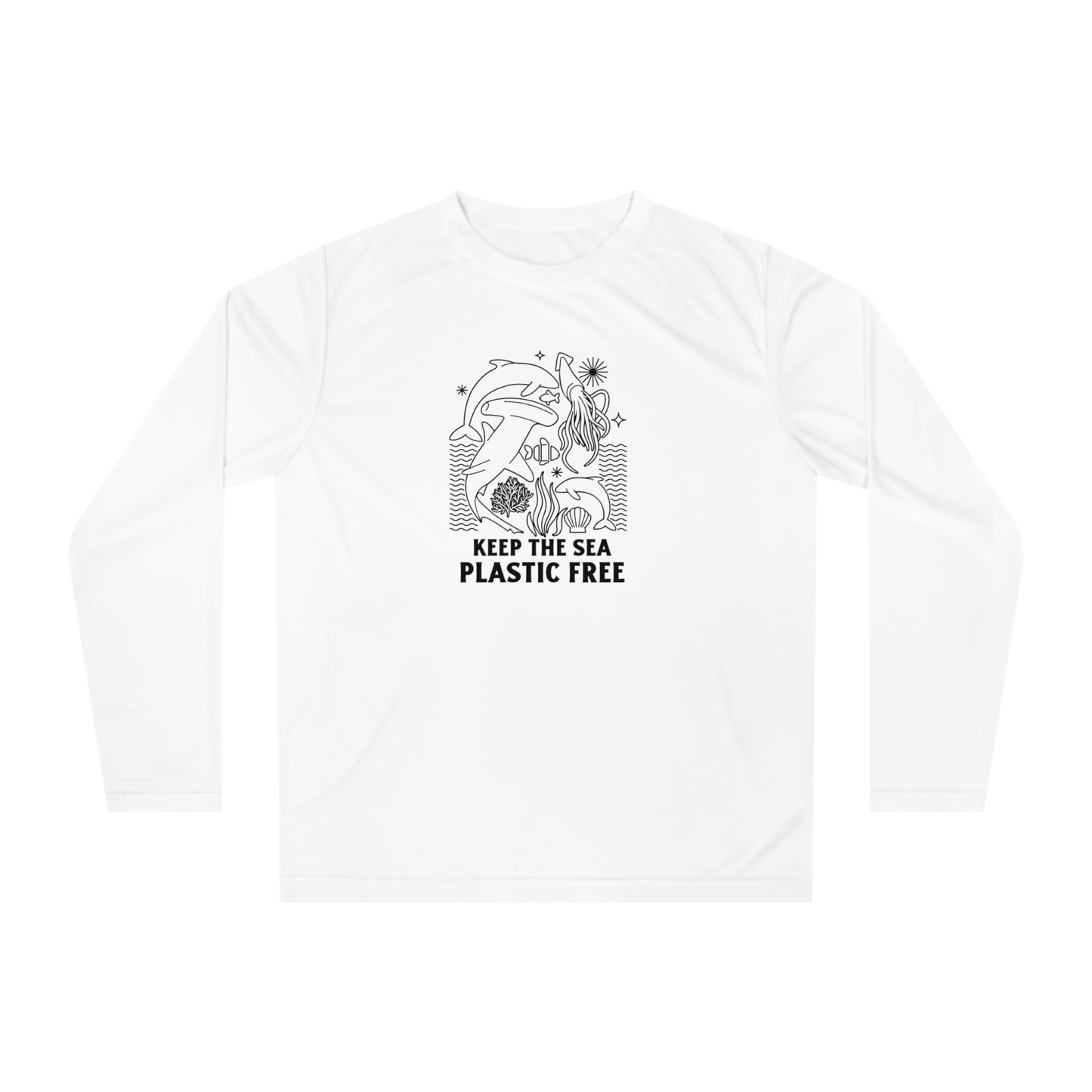 Keep The Sea Plastic Free Performance Long Sleeve Shirt