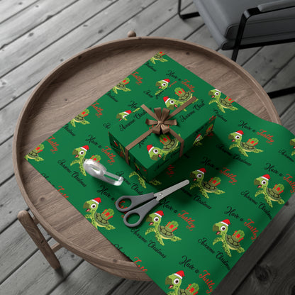 Holiday Gift Wrap - Have a Turtley Awesome Christmas