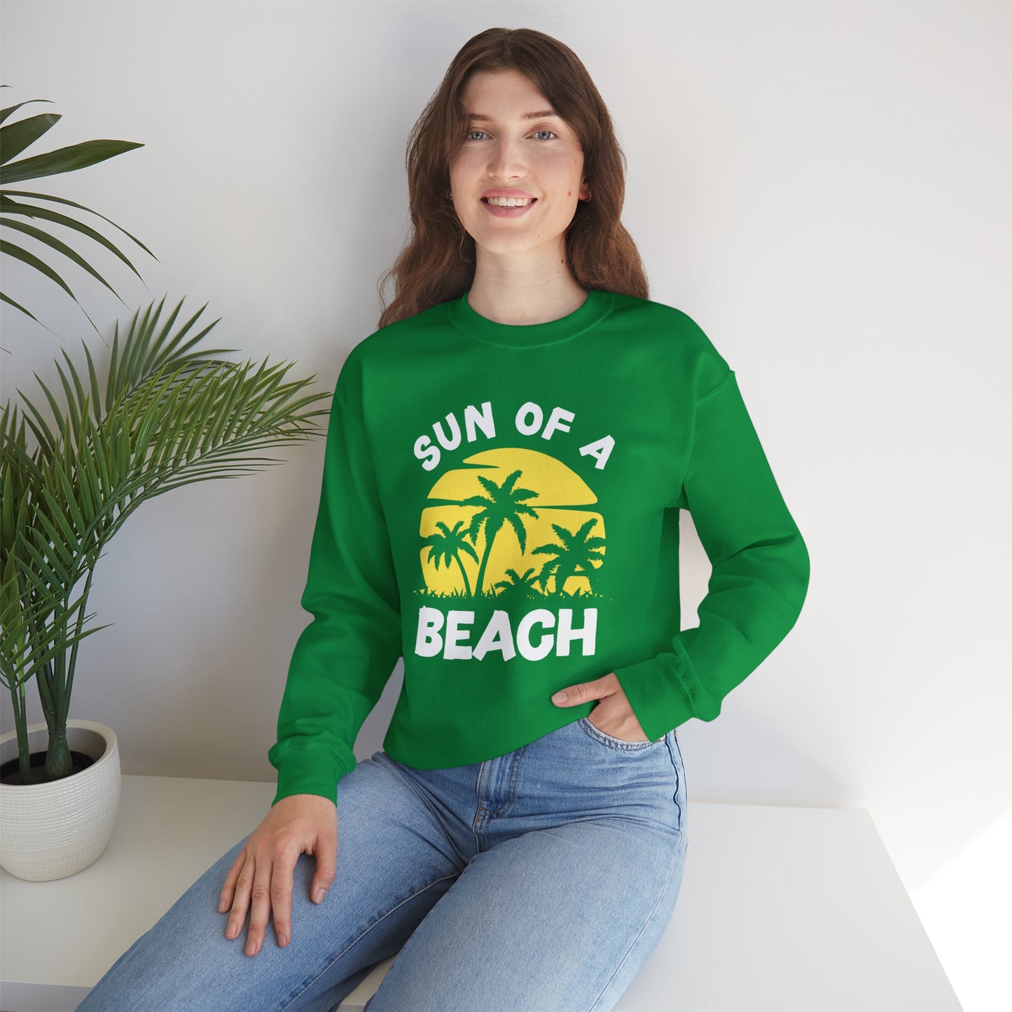 Sun of a Beach - Unisex Crewneck Sweatshirt