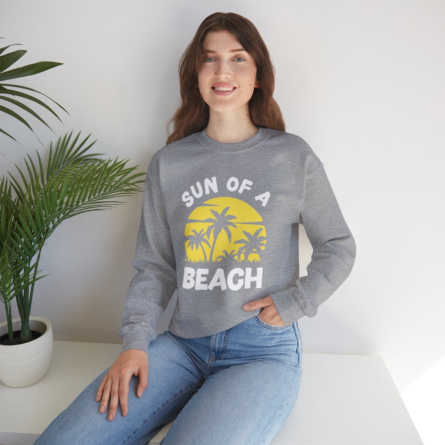 Sun of a Beach - Unisex Crewneck Sweatshirt