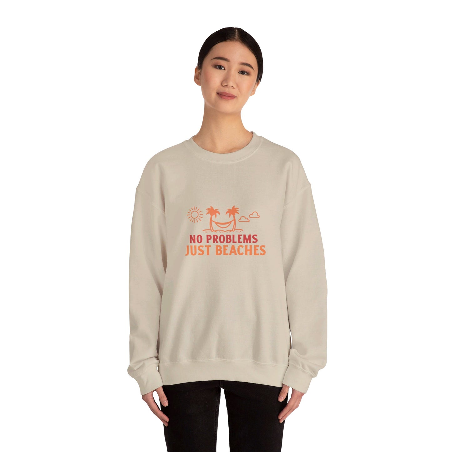 No Problems Just Beaches Crewneck Sweatshirt